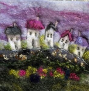 Paint a felted picture